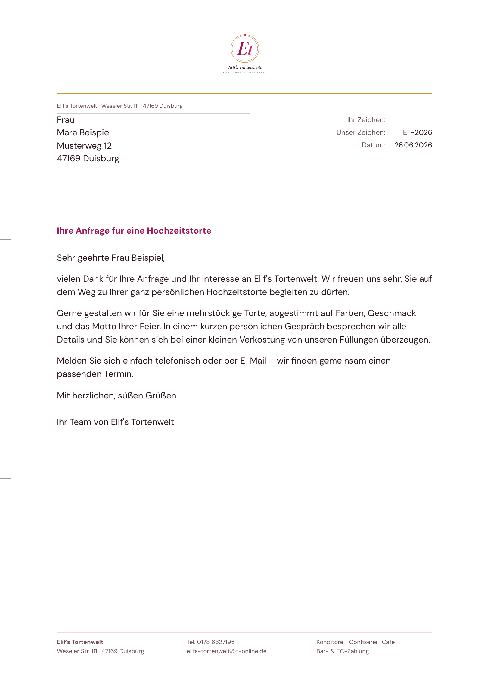 Briefbogen Konzept 3