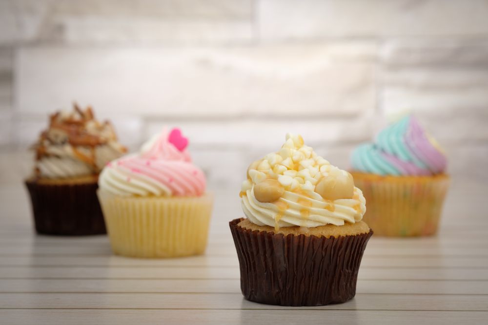 Liebevoll verzierte Cupcakes